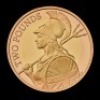2022 &pound;2 Gold Proof Britannia Design Trial Piece