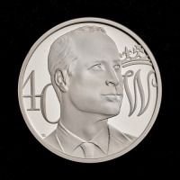 The 40th Birthday of HRH The Duke of Cambridge 2022 &pound;5 Silver Proof Trial Piece