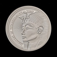 The 100th Anniversary of the Discovery of Tutankhamun's Tomb 2022 &pound;5 Silver Proof Piedfort Trial Piece