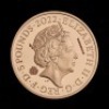 The Queen's Reign Charity and Patronage 2022 &pound;5 Gold Proof Trial Piece - 2