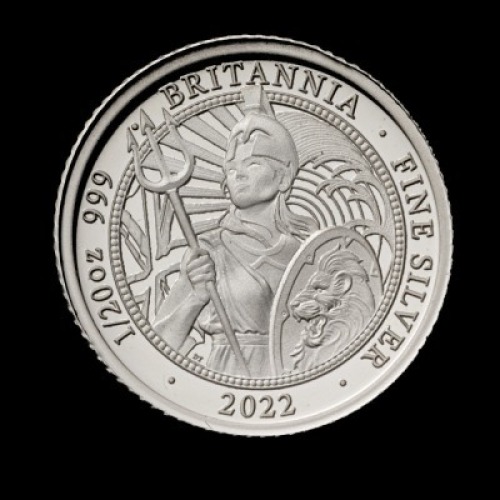 The Britannia 2022 1/20oz Silver Proof Trial Piece