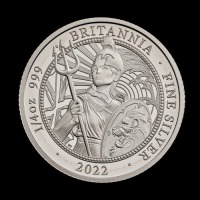 The Britannia 2022 1/4 oz Silver Proof Trial Piece