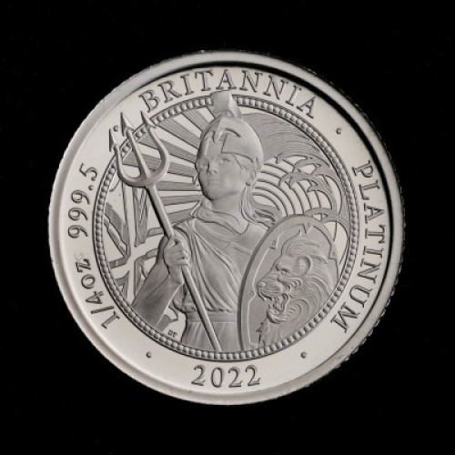Britannia 2022 1/4oz Platinum Proof Trial Piece