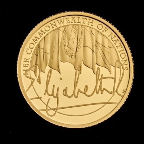 The Queen's Reign The Commonwealth 2022 1/4oz Gold Proof Trial Piece