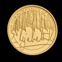 The Queen's Reign The Commonwealth 2022 1/4oz Gold Proof Trial Piece