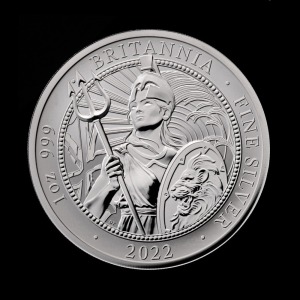 The Britannia 2022 1oz Silver Reverse Frosted Proof Trial Piece