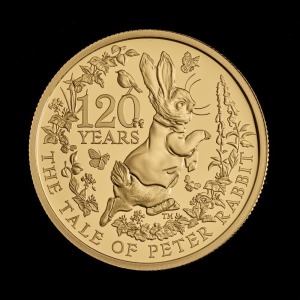 The Tale of Peter Rabbit TM 2022 1oz Gold Proof Trial Piece