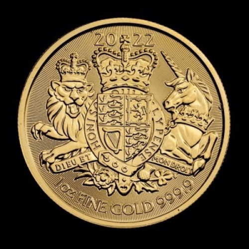 The Royal Arms 2022 1oz Gold Bullion Trial Piece