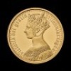 Plain Edge Gothic Crown Portrait 2021 2oz Gold Proof Trial Piece