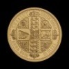 Plain Edge Gothic Crown Quartered 2021 2oz Gold Proof Trial Piece