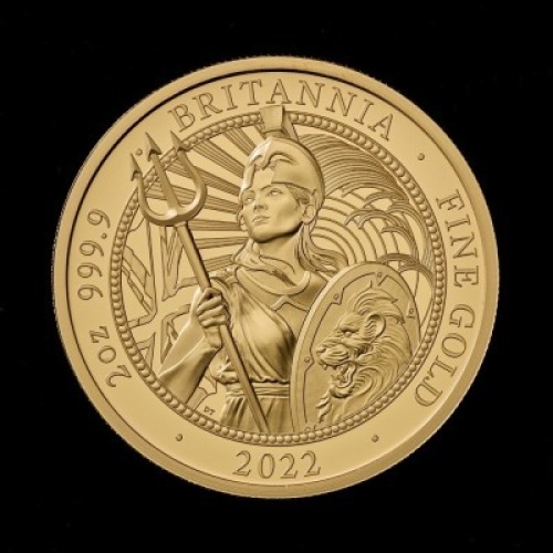 The Britannia 2022 2oz Gold Proof Trial Piece