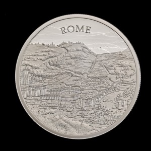 City Views Rome 2022 2oz Silver Proof Trial Piece