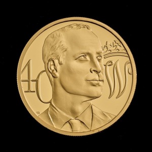 The 40th Birthday of HRH The Duke of Cambridge 2022 2oz Gold Proof Trial Piece