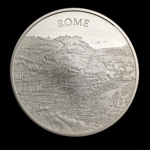 City Views Rome 2022 5oz Silver Proof Trial Piece