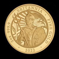 The Britannia 2022 5oz Gold Proof Trial Piece