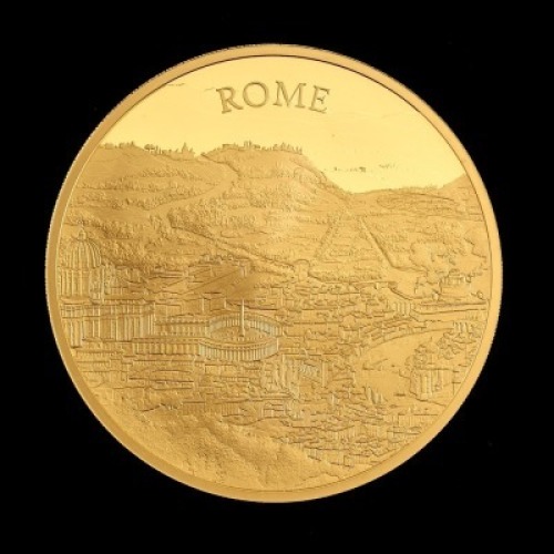 City Views Rome 2022 1kg Gold Proof Trial Piece