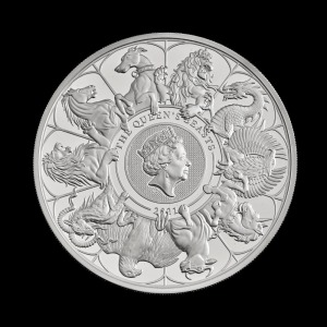 The Queen's Beasts 2021 Two-Kilo Silver Proof Trial Piece
