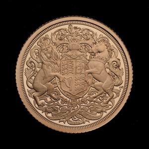 The Half-Sovereign 2022 Gold Proof Trial Piece