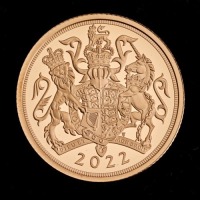 The Piedfort Sovereign 2022 Gold Proof Trial Piece