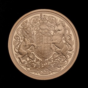 The Double-Sovereign 2022 Gold Proof Trial Piece