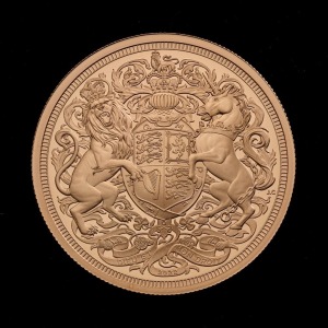 The Five Sovereign Piece 2022 Gold Proof Trial Piece