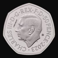 75 Years of the National Health Service 2023 50p Platinum Proof Trial Piece 