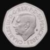 75 Years of the National Health Service 2023 50p Platinum Proof Trial Piece