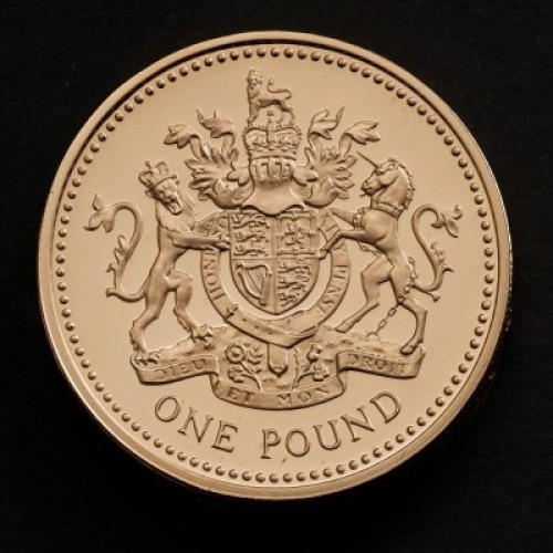 2008 Royal Arms Gold Proof &pound;1 Coin