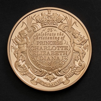 2015 Princess Charlotte Christening Gold Proof £5 Coin