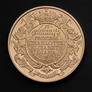 2015 Princess Charlotte Christening Gold Proof £5 Coin