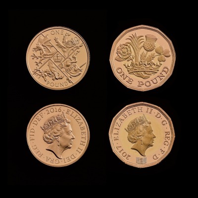 Farewell & Nations of the Crown £1 Gold Proof Two-Coin Set