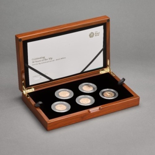 2019 The 50th Anniversary of the 50p Gold Proof Five-Coin Set &ndash; Military