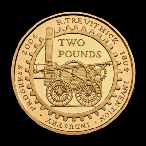 2004 Gold Proof £2 200th Anniversary of the Steam Locomotive
