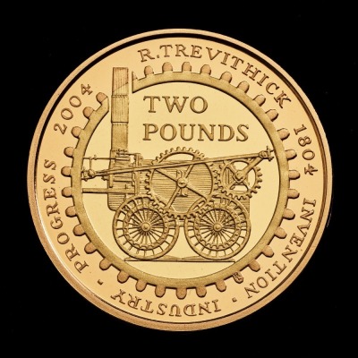 2004 Gold Proof £2 200th Anniversary of the Steam Locomotive