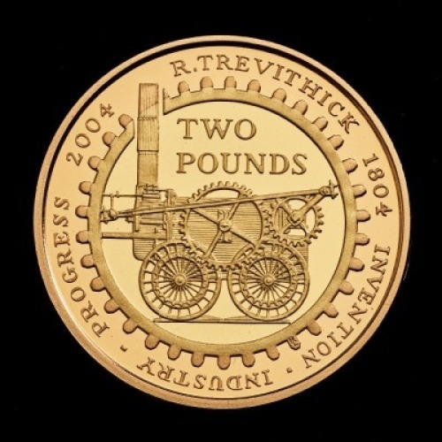 2004 Gold Proof &pound;2 200th Anniversary of the Steam Locomotive