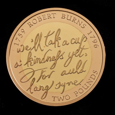 2009 Gold Proof £2 Robert Burns