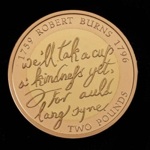 2009 Gold Proof &pound;2 Robert Burns