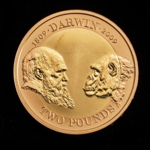 2009 Gold Proof &pound;2 Charles Darwin