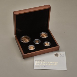 2009 Proof Sovereign Five-coin set