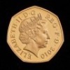 2010 Gold Proof 50P Girl Guiding - 2