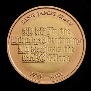 2011 Gold Proof £2 - King James Bible