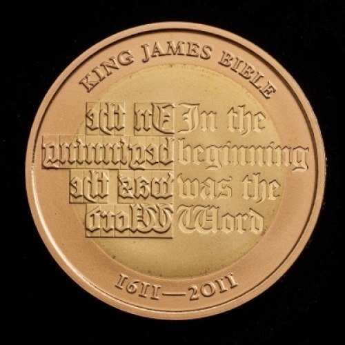 2011 Gold Proof &pound;2 - King James Bible