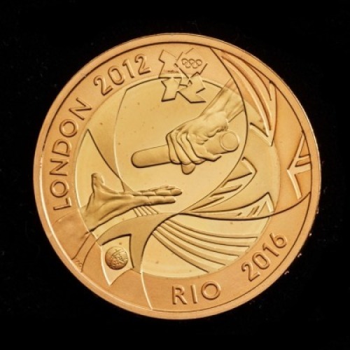 2012 Gold Proof &pound;2 - Handover to Rio