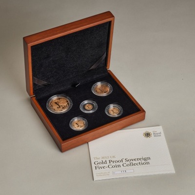 2012 Sovereign Gold Proof Five Coin Set