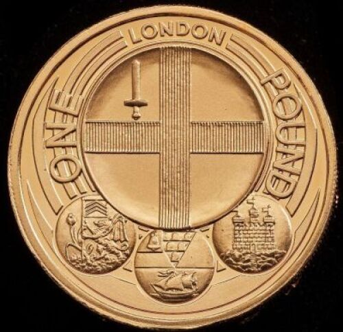2010 Gold Proof &pound;1 - Cities - London