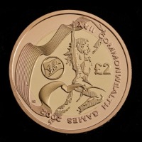 2002 Commonwealth Games &pound;2 Gold Proof Four-Coin Set
