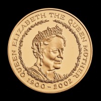 2002 Gold Proof &pound;5 - Queen Mother Memorial