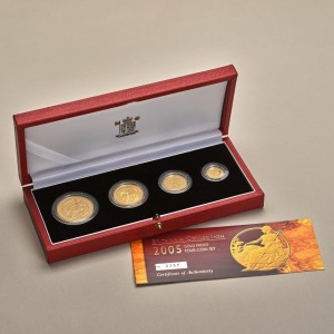 2005 Britannia Gold Proof Four Coin Set