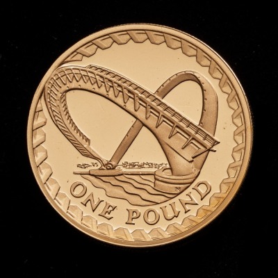 2007 Gold Proof £1 Bridges England