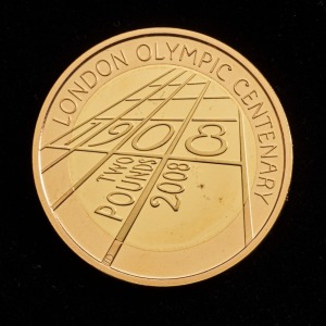 2008 Gold Proof £2 1908 London Olympics Anniversary